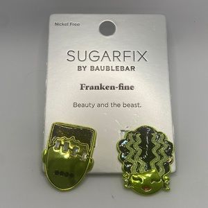 SUGARFIX by BaubleBar 'Franken-Fine' Statement Halloween Earrings - Green NEW